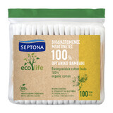 Septona Ecolife, biodegradable cotton buds, 100 pieces