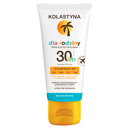 Kolastyna Family, sunscreen emulsion, for children and adults, SPF 30, 80 ml