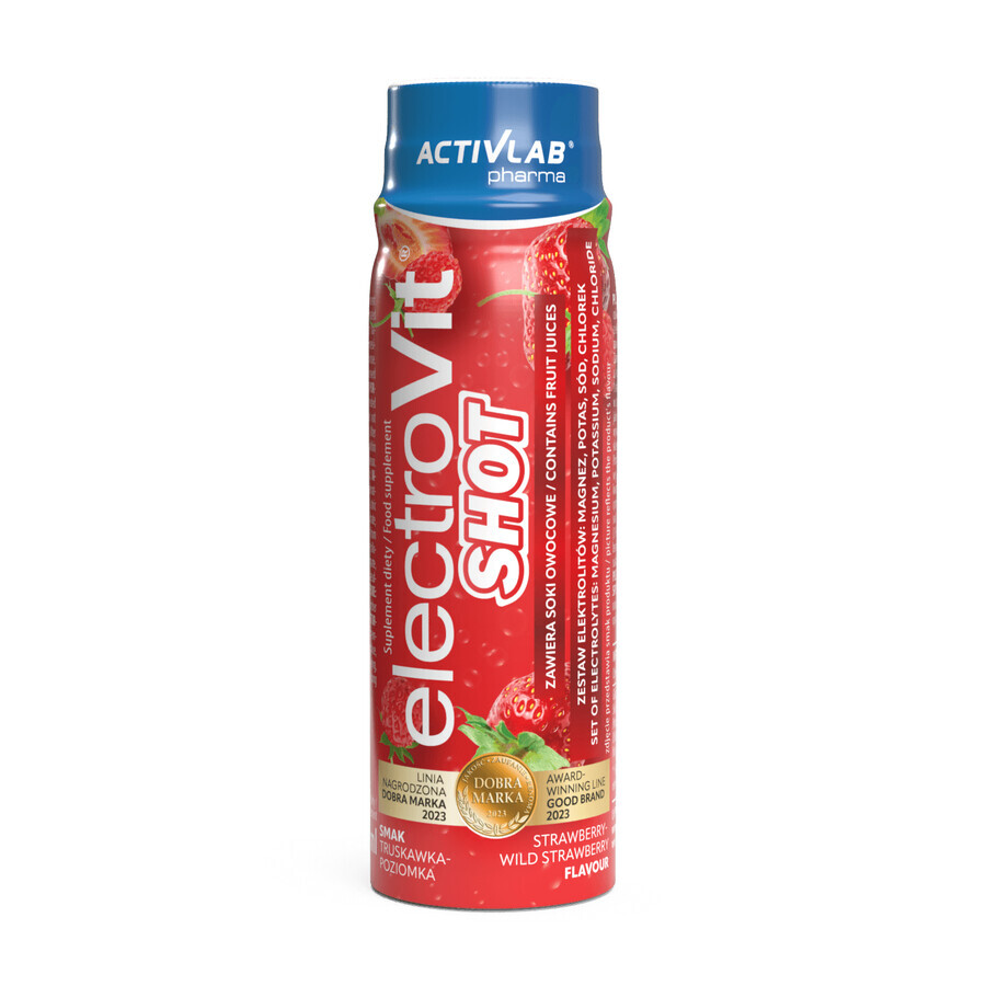 Activlab Pharma ElectroVit shot, gusto fragola-pesca, 80 ml