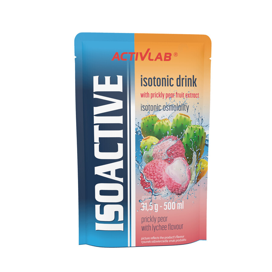 Activlab Isoactive, isotoon drankconcentraat, cactusvijg met lychee, 20 zakjes