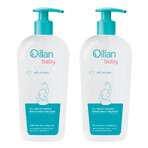 Set Oillan Baby, gel per bagno, corpo e capelli 3in1, dal primo giorno di vita, 2 x 750 ml