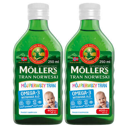 Moller's My First Norwegian Dietary Food Set, oltre 4 settimane, 2 x 250 ml