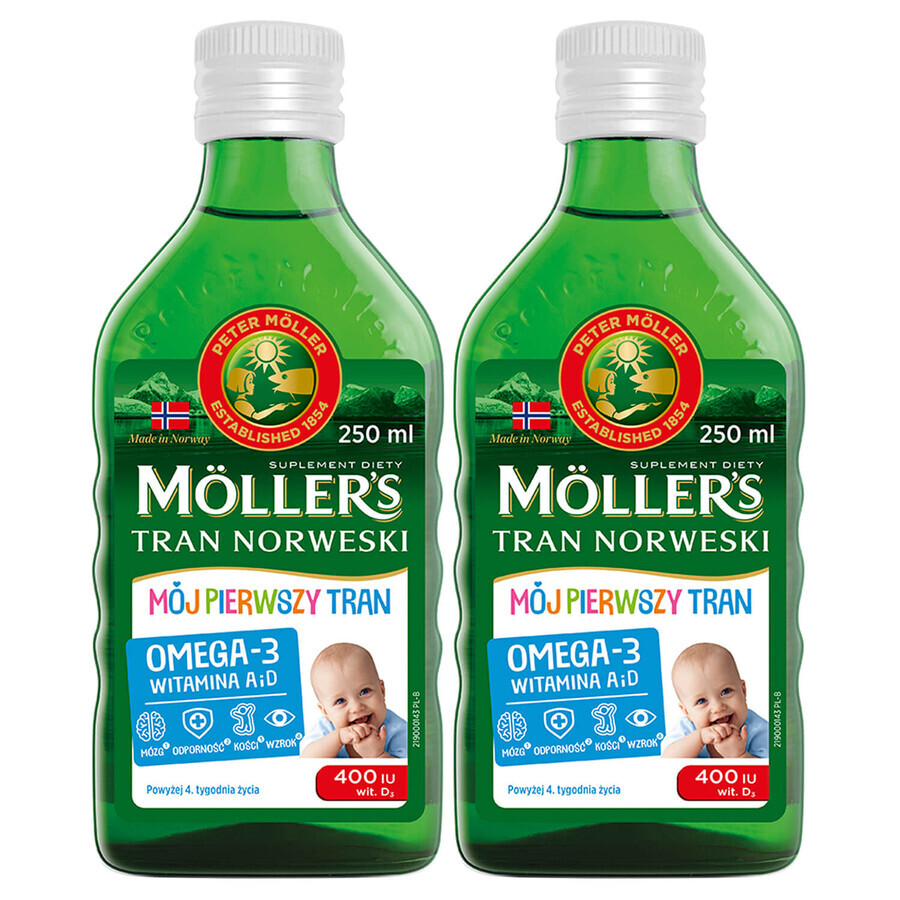 Moller's My First Norwegian Dietary Food Set, oltre 4 settimane, 2 x 250 ml