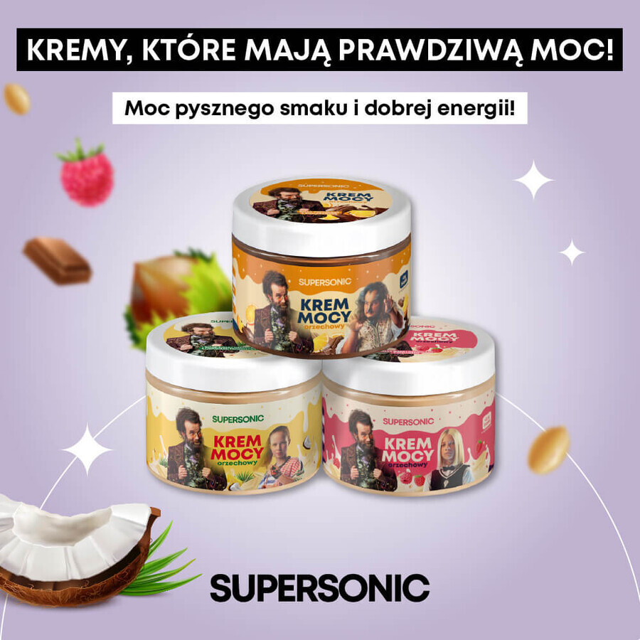 Set Supersonic Power Cream, cremă de arahide, 250 g + cremă de arahide, 250 g + Power Tube, 50 g gratuit