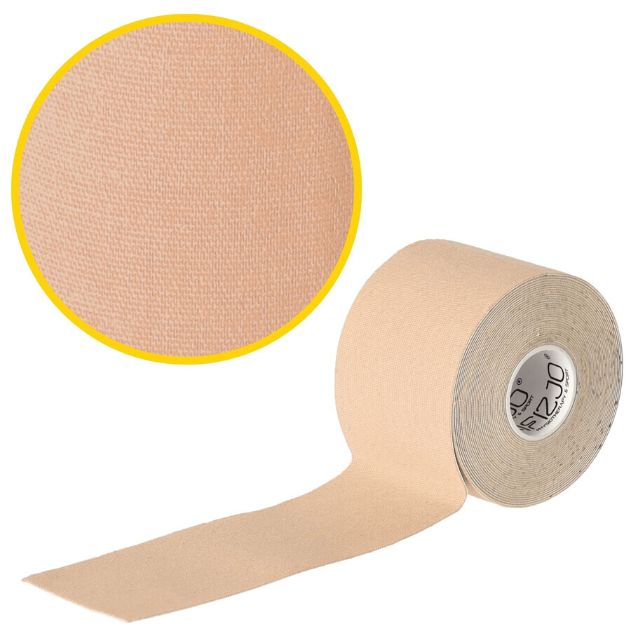 4Fizjo, kinesiotaping tape, beige, 5 cm x 5 m