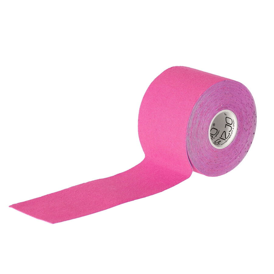 4Fizjo, nastro per kinesiotaping, rosa, 5 cm x 5 m