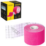 4Fizjo, nastro per kinesiotaping, rosa, 5 cm x 5 m