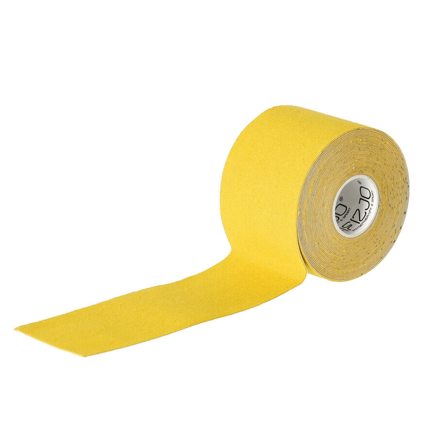 4Fizjo, nastro per kinesiotaping, giallo, 5 cm x 5 m