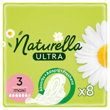 Naturella Ultra, toallas sanitarias con alas, manzanilla, Maxi, 8 piezas