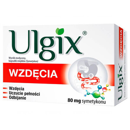 Ulgix Flatulenza 80 mg, 100 capsule molli