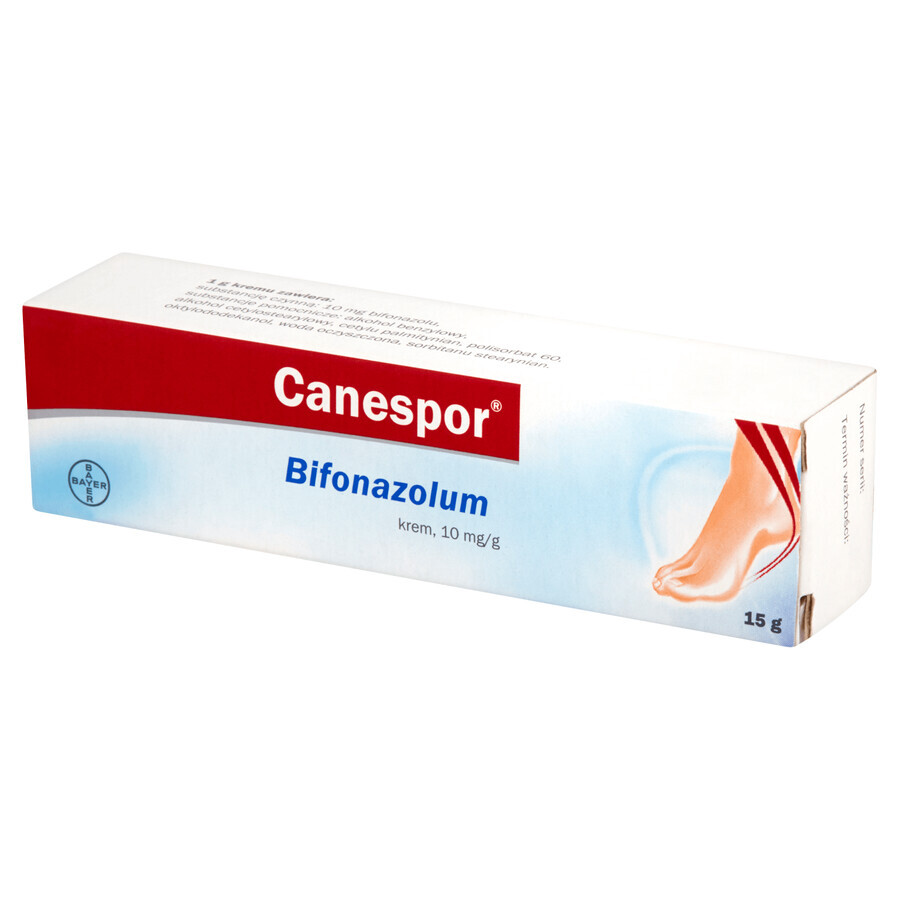 Canespor 10 mg/g, crema, 15 g