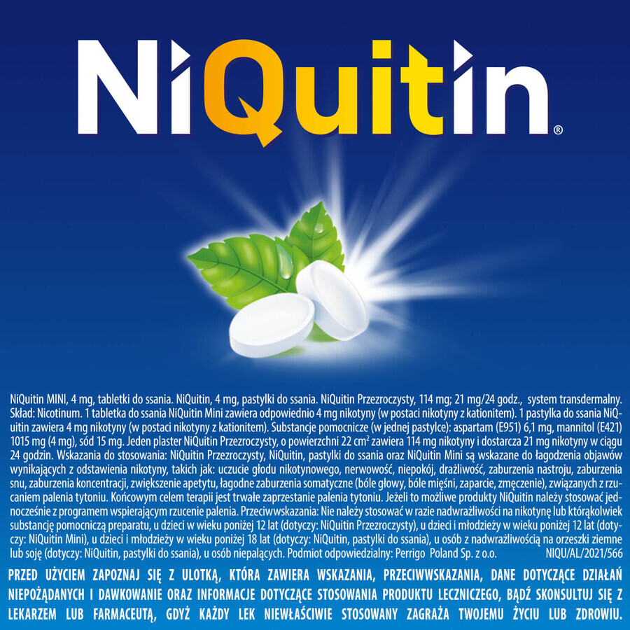 NiQuitin Mini 4 mg, 20 pastiglie