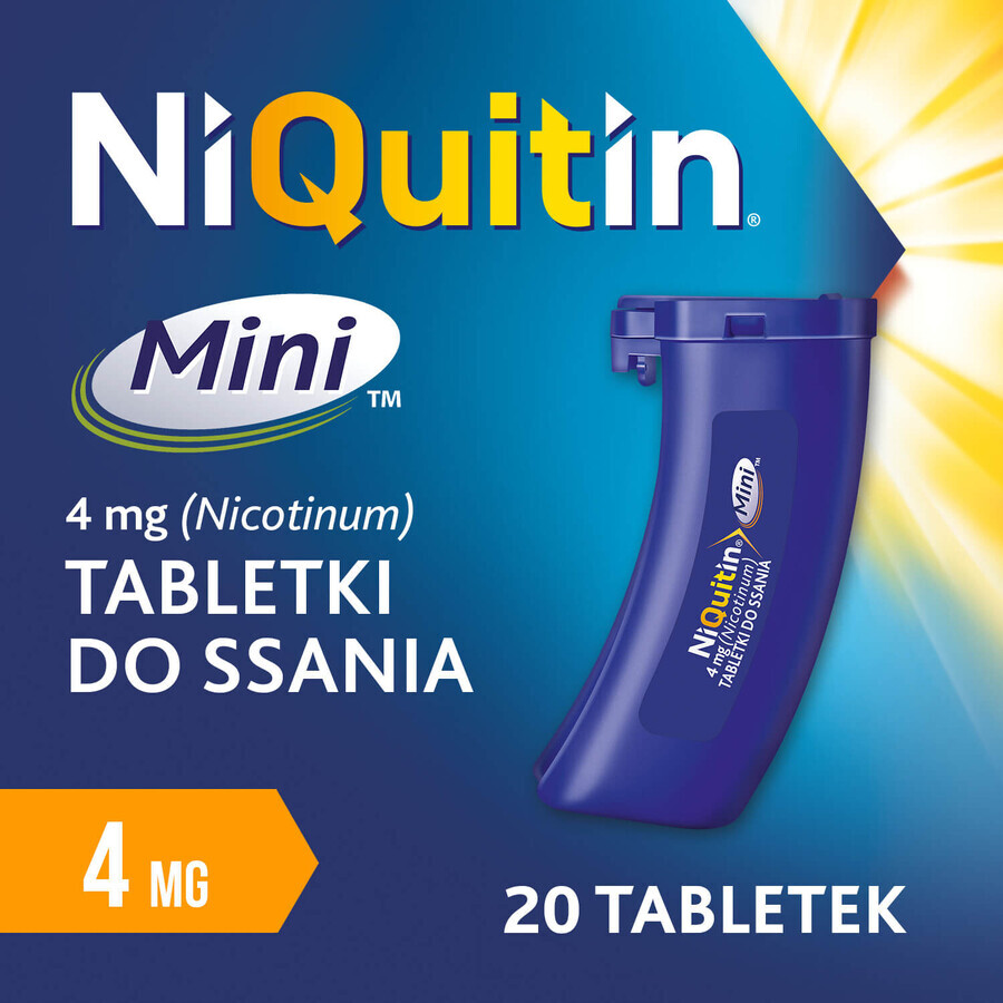 NiQuitin Mini 4 mg, 20 pastiglie