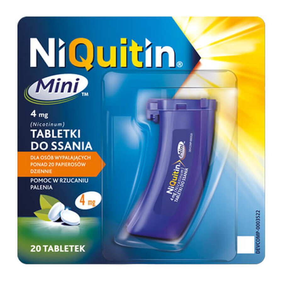 NiQuitin Mini 4 mg, 20 pastiglie