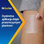 NiQuitin Transparent 7 mg/ 24h, sistema transdermico, cerotto, 7 pezzi 