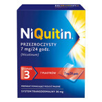 NiQuitin Transparent 7 mg/ 24h, sistema transdermico, cerotto, 7 pezzi 