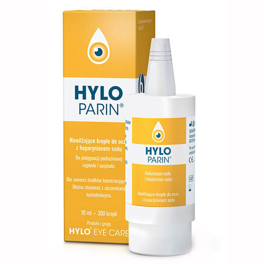 Hylo Parin, colirio humectante con heparina sódica, sin conservantes, 10 ml