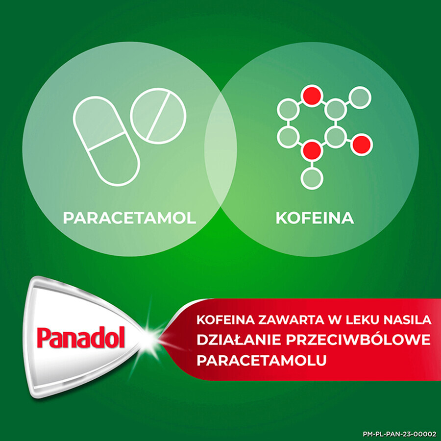 Panadol Extra 500 mg + 65 mg, 24 comprimés pelliculés