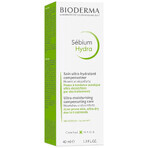 Bioderma Sebium Hydra, crema idratante per pelli grasse e acneiche, 40 ml