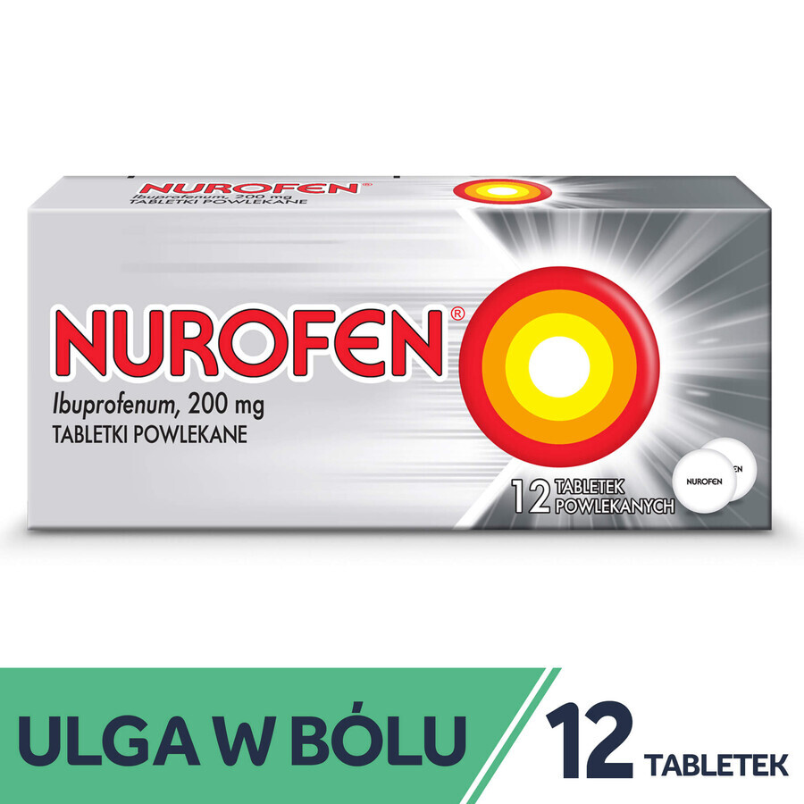 Nurofen 200 mg, 12 comprimidos recubiertos con película