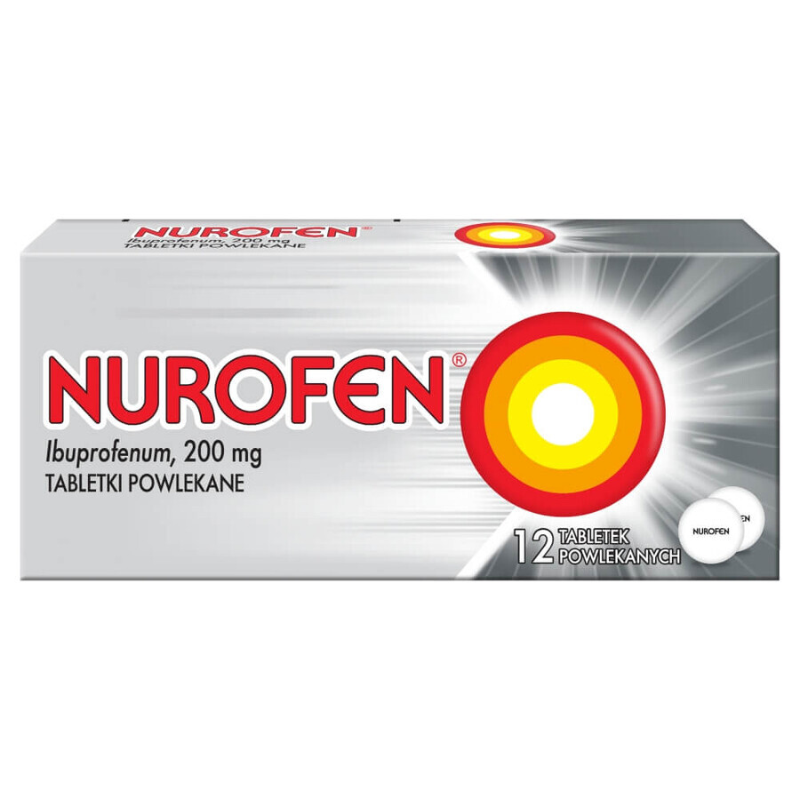 Nurofen 200 mg, 12 comprimidos recubiertos con película