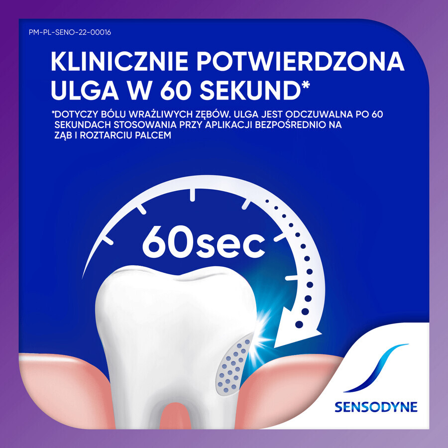 Sensodyne Ultrafast Relief, dentifricio per denti ipersensibili, 75 ml