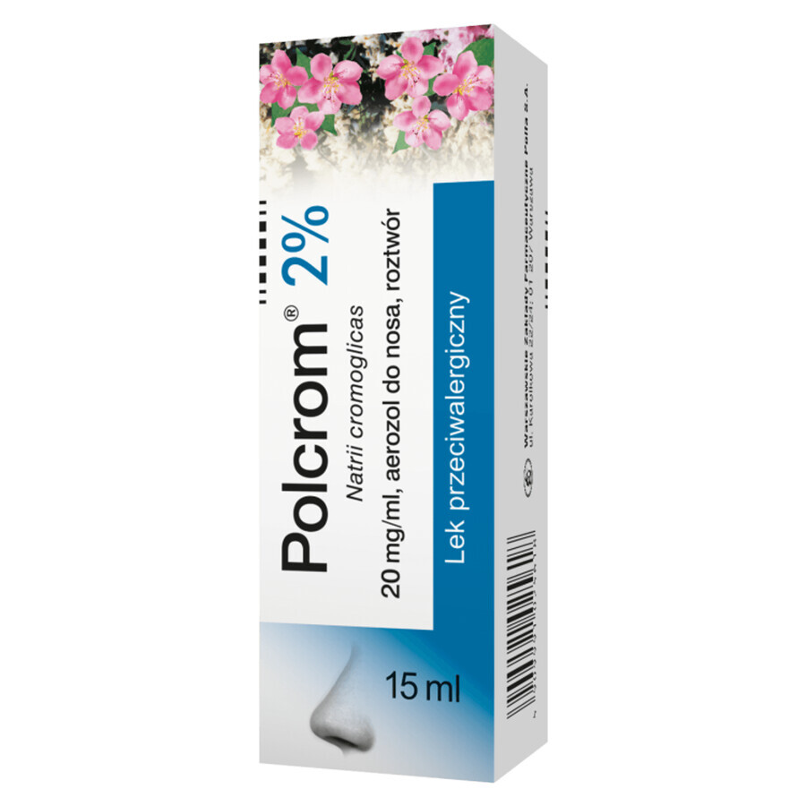 Polcrom 20 mg/ml, spray nazal, 15 ml