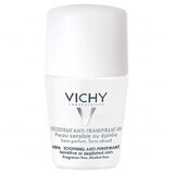 Vichy, roll-on antiperspirant calmant pentru piele sensibilă sau după epilare, 50 ml