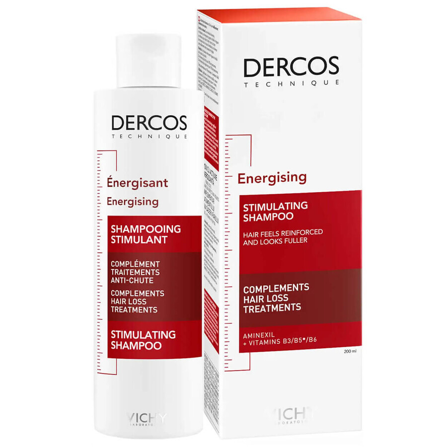 Vichy Dercos Shampoo energizzante e rinforzante per capelli, 200 ml