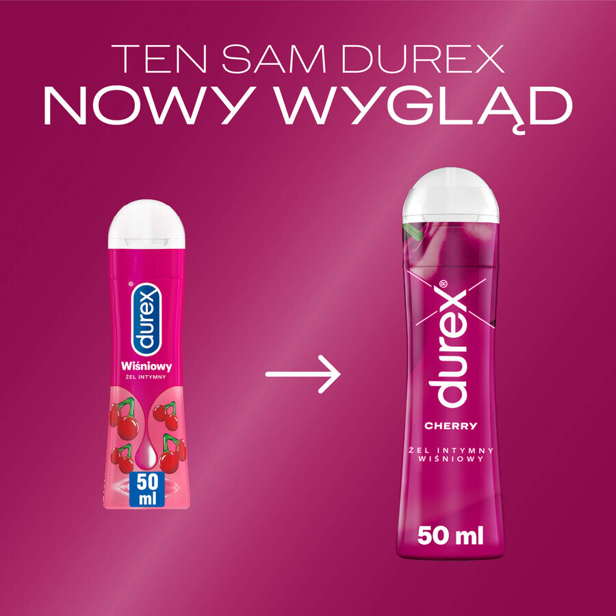 Durex Cherry, gel intimo, ciliegia, 50 ml