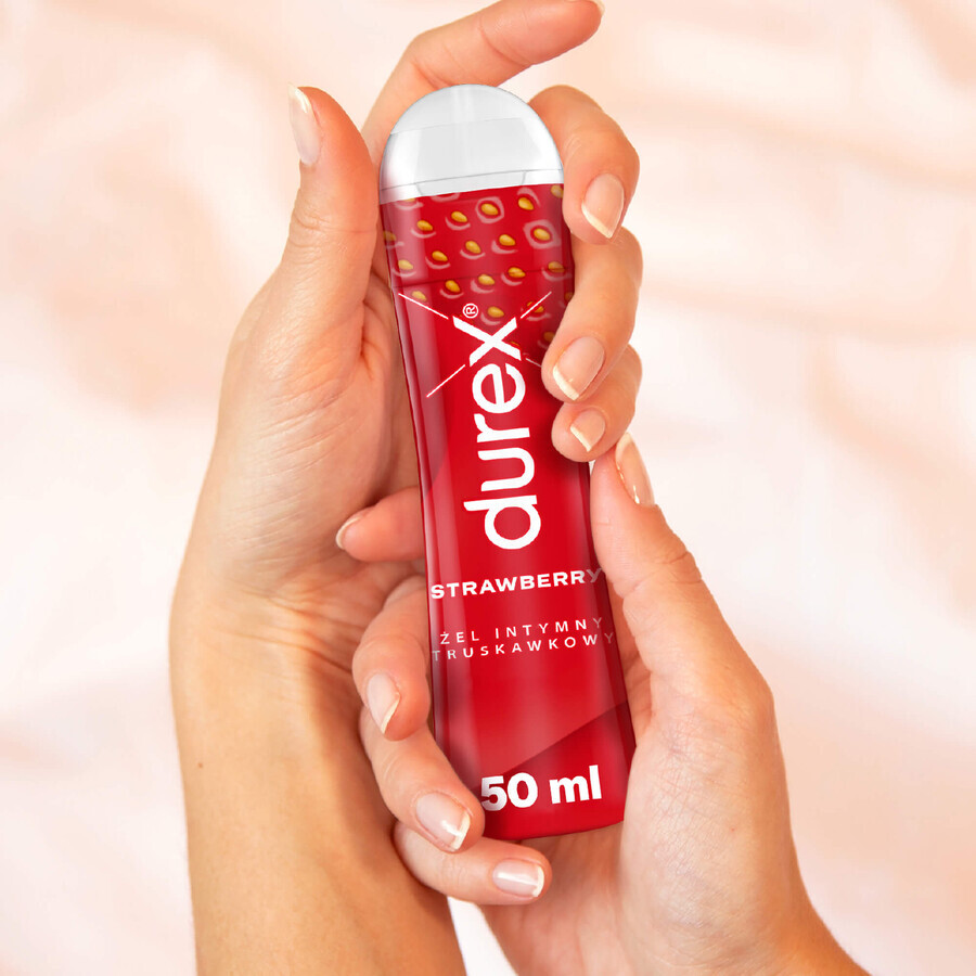 Durex Strawberry, gel intimo, fragola, 50 ml