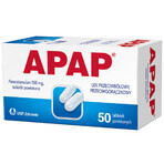 Apap 500 mg, 50 comprimidos recubiertos con película