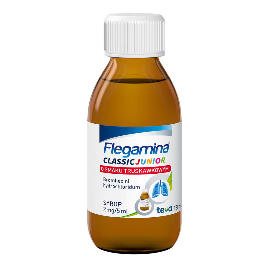 Flegamina Junior 2 mg/ 5 ml, aroma di fragola, sciroppo, 120 ml