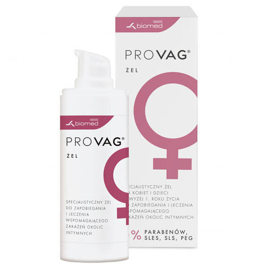 ProVag, gel para protección y cuidado de zonas íntimas, 30 g