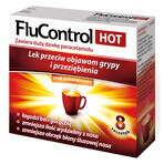 Flucontrol Hot (1000 mg + 10 mg + 4 mg)/ 5,5 g, 8 bustine