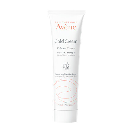 Avene Cold Cream, crema para rostro y cuerpo, pieles sensibles y muy secas, 100 ml