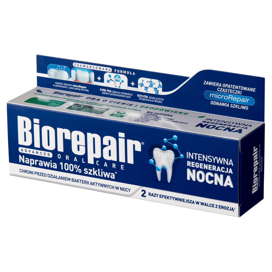 Biorepair Night, dentifricio, rigenerazione notturna intensiva, 75 ml