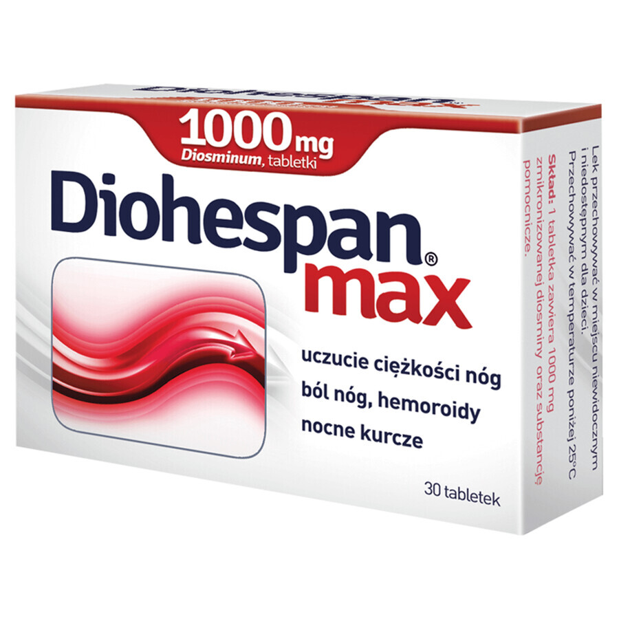 Diohespan Max 1000 mg, 30 tabletten