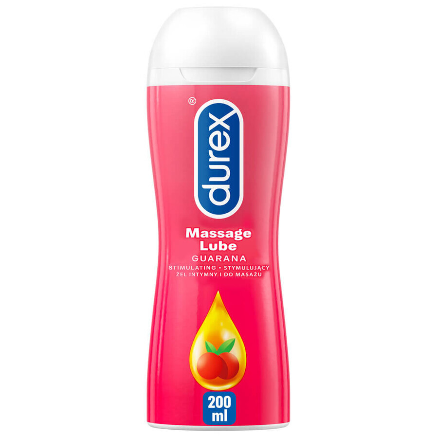 Durex, 2in1 stimulating and massage intimate gel, guarana, 200 ml