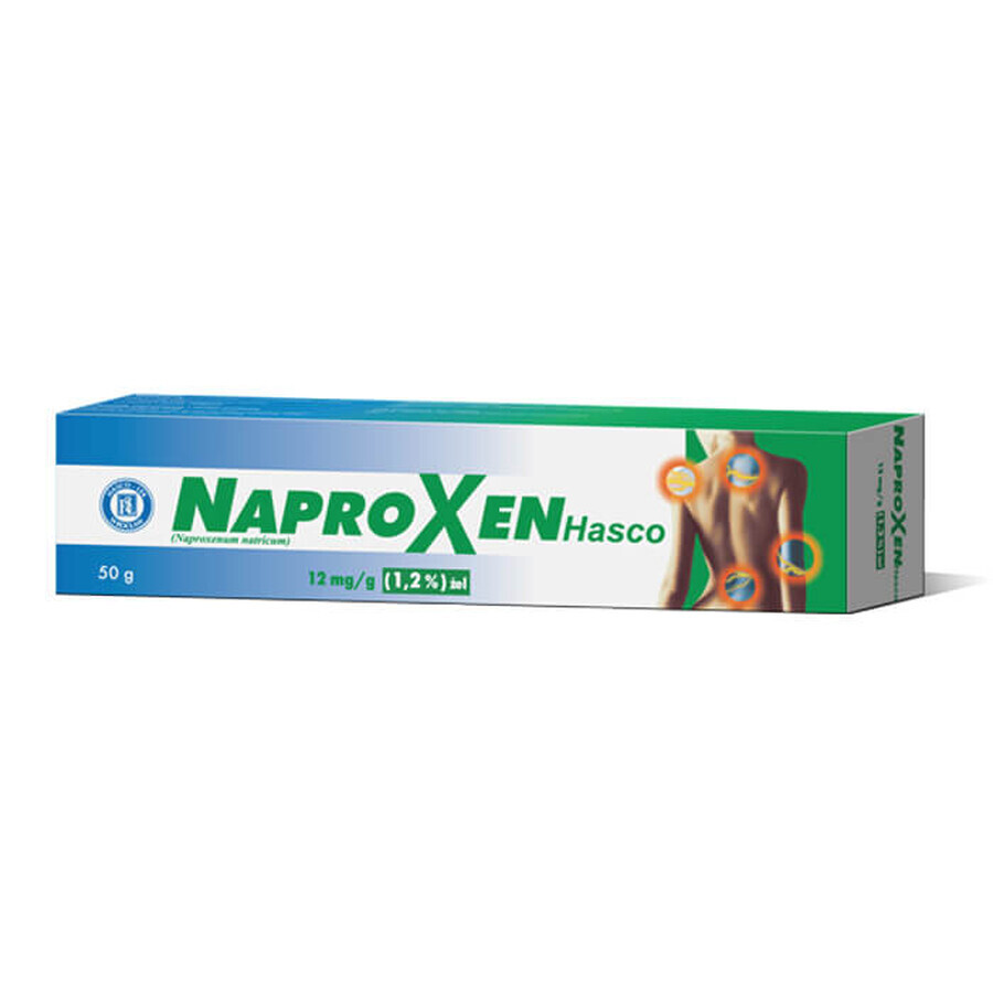 Naproxeno Hasco 12 mg/g, gel, 50 g