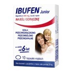 Ibufen Junior 200 mg, per bambini a partire da 6 anni di età, 10 capsule molli