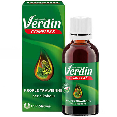 Verdin Complexx, picături digestive, fără alcool, 40 ml