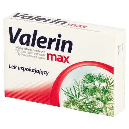 Valerin Max 360 mg, 10 comprimés pelliculés