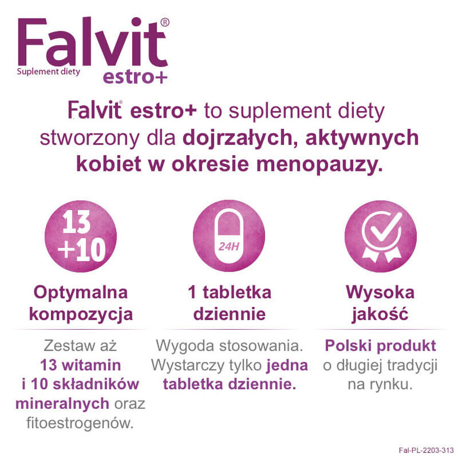 Falvit Estro+, 60 tablets