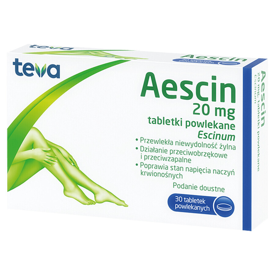 Aescin 20 mg, 30 compresse rivestite con film