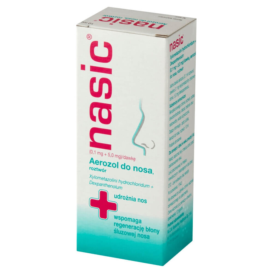 Nasico (0,1 mg + 5 mg)/dose, spray nasale, 10 ml