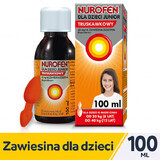 Nurofen per bambini Junior fragola 40 mg/ml, sospensione orale, da 6 a 12 anni, 100 ml