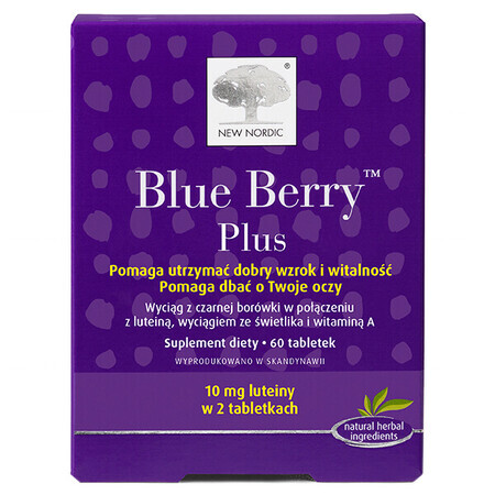 Nuovo Nordic Blue Berry Plus, 60 compresse