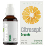 Citrosept Organic, grapefruitextract, druppels, 50 ml