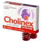 Cholinex Intense 2,5 mg + 1,2 mg, Brombeergeschmack, 20 harte Lutschtabletten